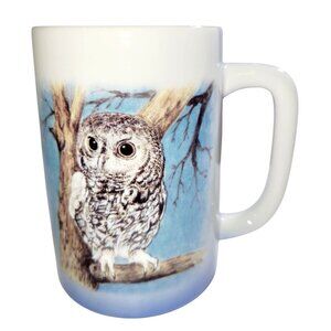 Otagiri Vintage Snow Owl Coffee Mug Ceramic Jacquie Vaux Design 12 Oz Japan